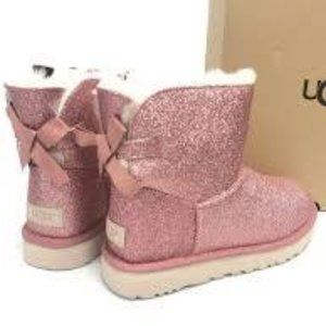 ugg pink glitter boots